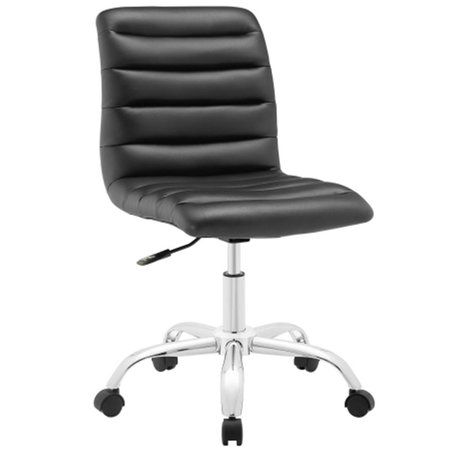 EAST END IMPORTS Ripple Mid Back Office Chair- Black EEI-1532-BLK